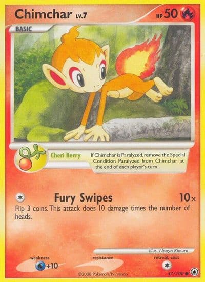 Chimchar Countdown Calendar Promos Pokemon card