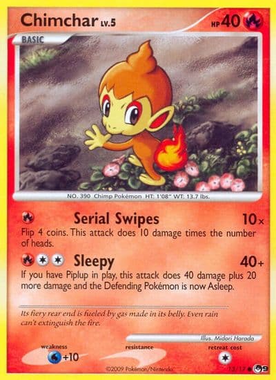 Chimchar POP Series 9 Pokemon card