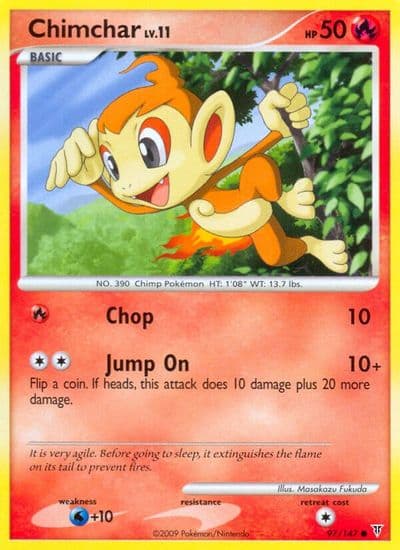 Chimchar Supreme Victors Pokemon card