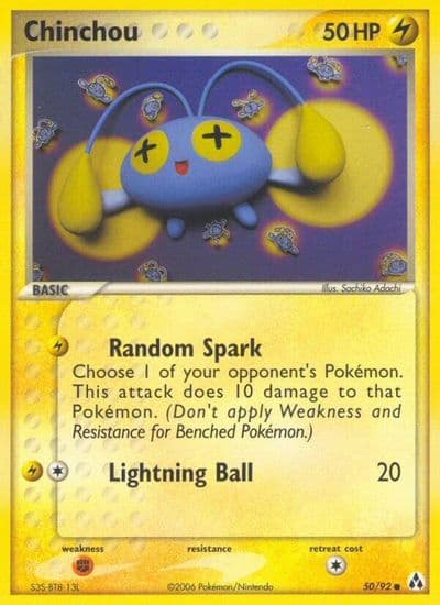 Chinchou Legend Maker Pokemon card