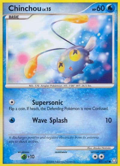 Chinchou (87) Legends Awakened Pokemon card