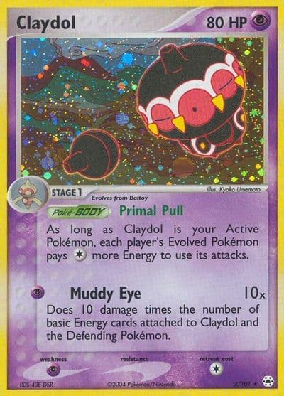 Claydol Hidden Legends Pokemon card