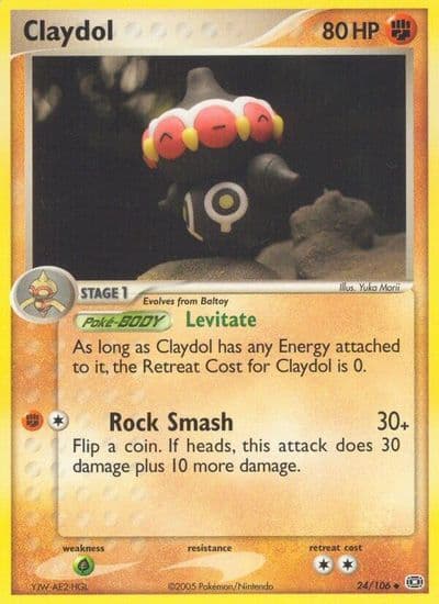 Claydol Emerald Pokemon card