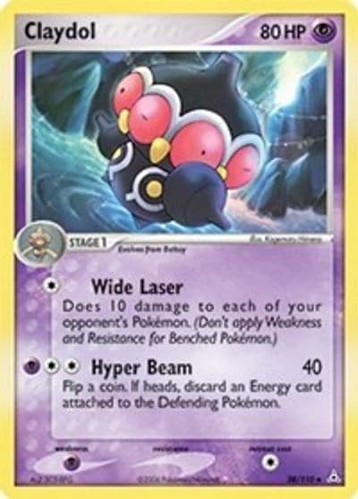 Claydol Holon Phantoms Pokemon card