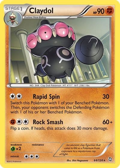 Claydol Dragons Exalted Pokemon card