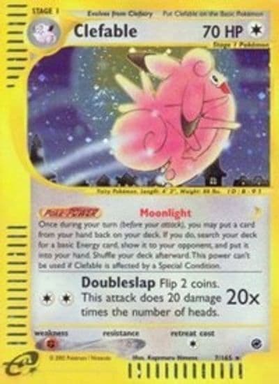 Clefable (7) Expedition Pokemon card