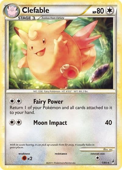 Clefable Call of Legends Pokemon card
