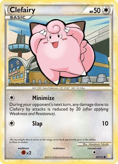 Clefairy HeartGold SoulSilver Pokemon card