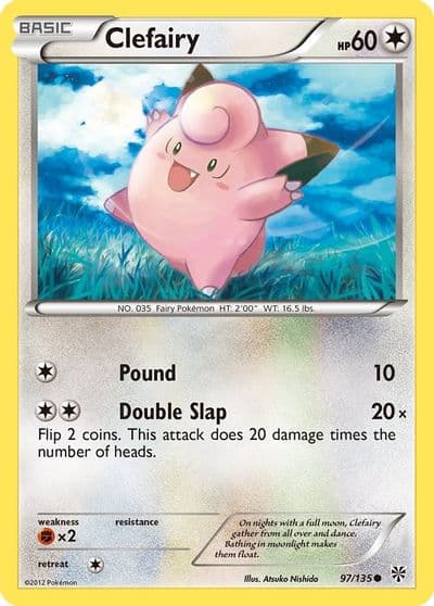 Clefairy Plasma Storm Pokemon card