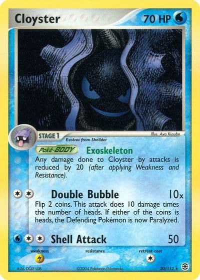 Cloyster FireRed & LeafGreen Pokemon card