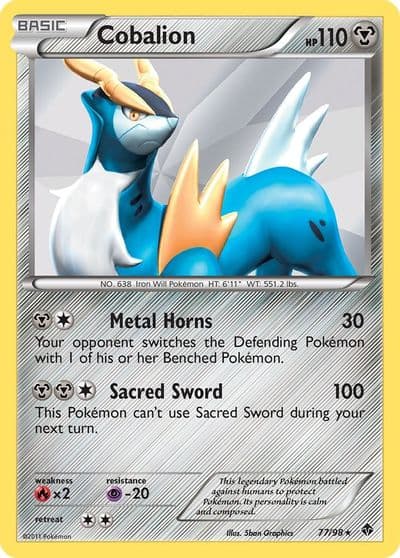 Cobalion Emerging Powers Pokemon card
