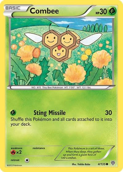 Combee Plasma Storm Pokemon card