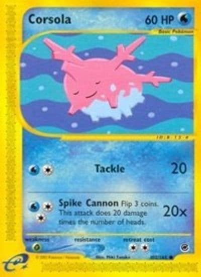 Corsola Expedition Pokemon card
