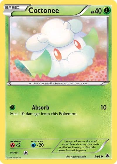 Cottonee (9) Emerging Powers Pokemon card
