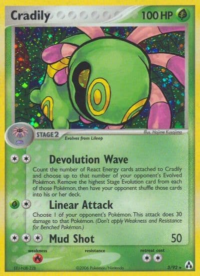 Cradily Legend Maker Pokemon card
