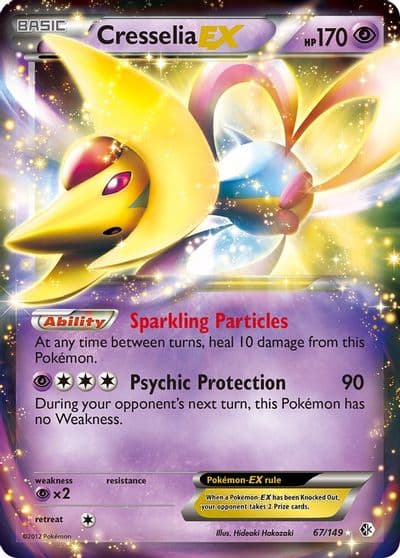Cresselia EX Boundaries Crossed Pokemon card
