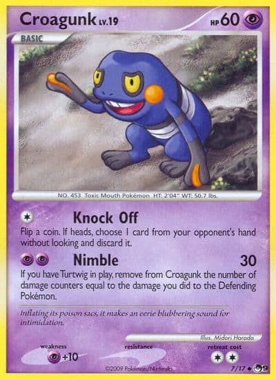Croagunk POP Series 9 Pokemon card