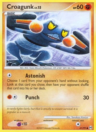 Croagunk Arceus Pokemon card