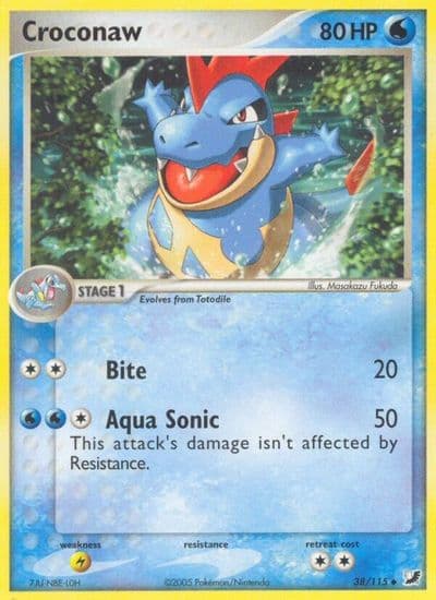 Croconaw Unseen Forces Pokemon card
