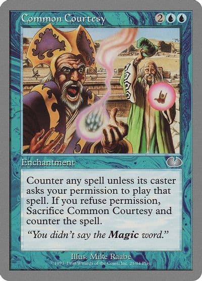 Common Courtesy Unglued Magic card