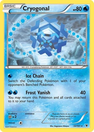 Cryogonal (33) Noble Victories Pokemon card