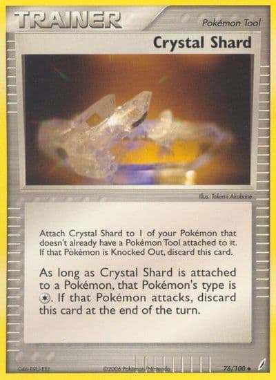 Crystal Shard Crystal Guardians Pokemon card