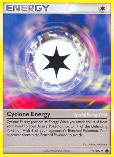 Cyclone Energy Stormfront Pokemon card