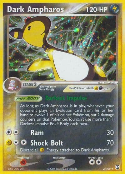 Dark Ampharos Team Rocket Returns Pokemon card