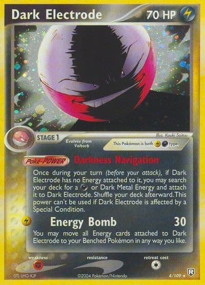 Dark Electrode Team Rocket Returns Pokemon card