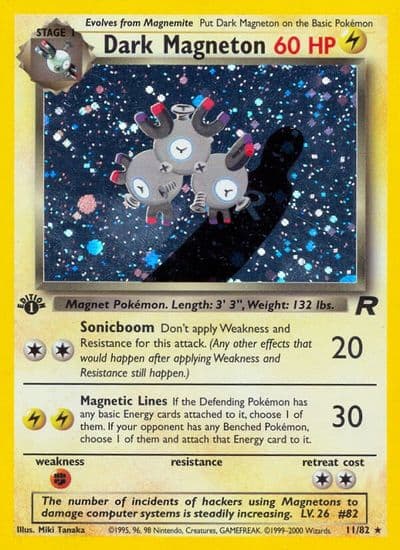 Dark Magneton (11) Team Rocket Pokemon card