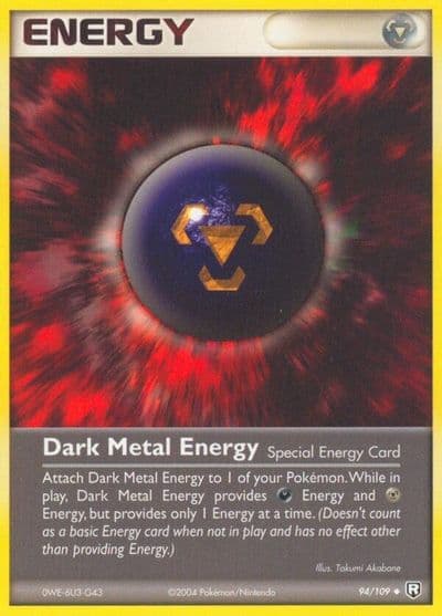Dark Metal Energy Team Rocket Returns Pokemon card