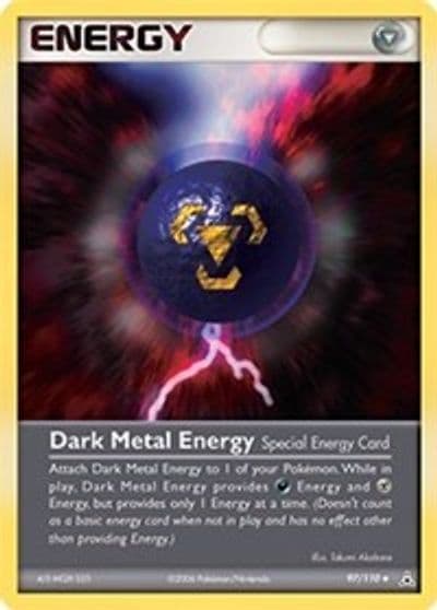 Dark Metal Energy Holon Phantoms Pokemon card