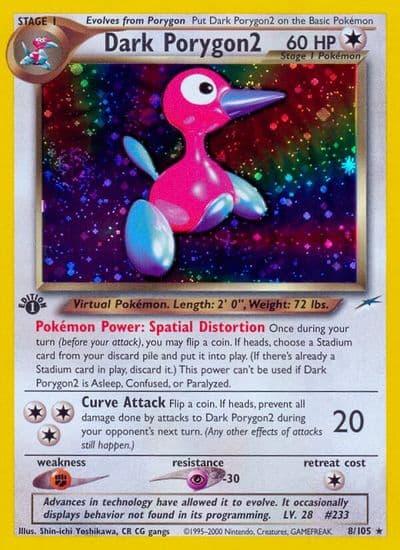 Dark Porygon2 Neo Destiny Pokemon card