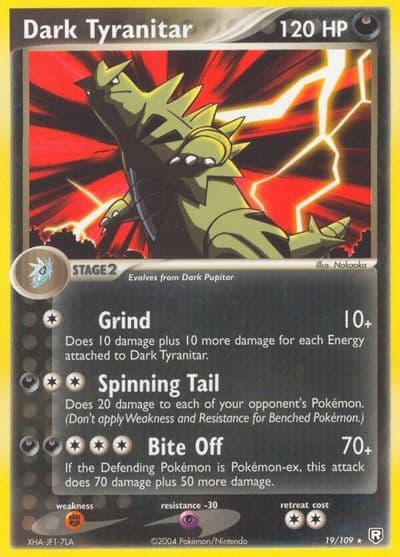 Dark Tyranitar Team Rocket Returns Pokemon card