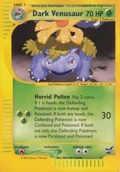 Dark Venusaur - 7 Best of Promos Pokemon card