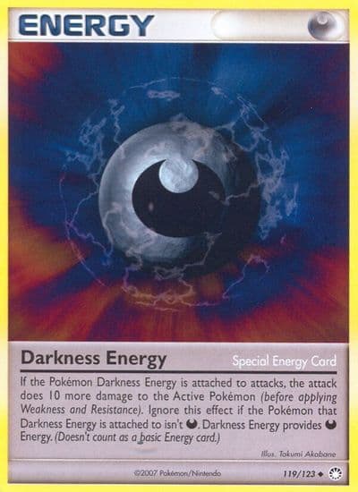 Darkness Energy Mysterious Treasures Pokemon card
