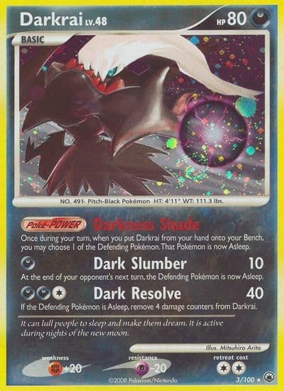 Darkrai Majestic Dawn Pokemon card