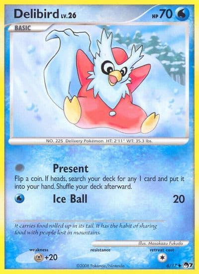 Delibird POP Series 7 Pokemon card