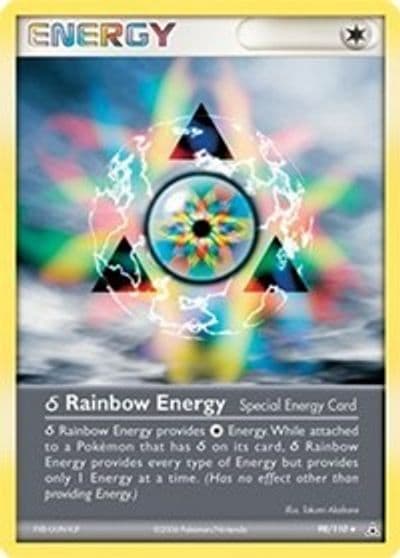 Delta Rainbow Energy Holon Phantoms Pokemon card