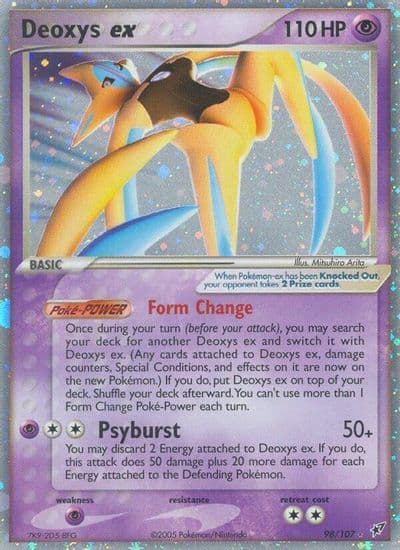 Deoxys ex (Attack Forme) Deoxys Pokemon card