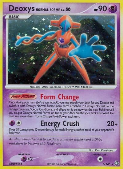 Deoxys Normal Forme Legends Awakened Pokemon card
