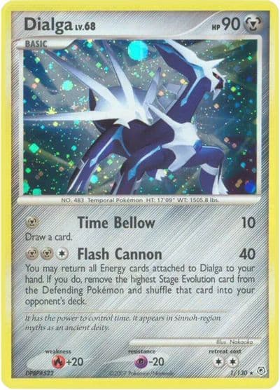 Dialga Diamond and Pearl Pokemon card