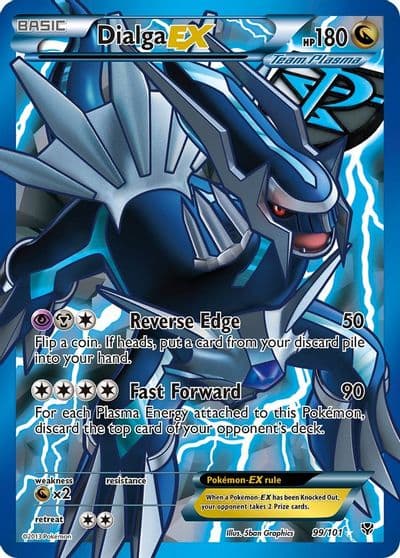 Dialga EX (Team Plasma) (99 Full Art) Plasma Blast Pokemon card