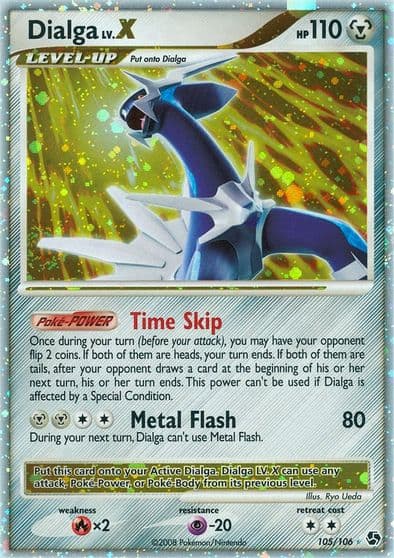 Dialga LV.X Great Encounters Pokemon card