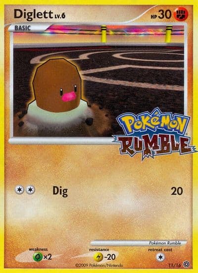 Diglett Rumble Pokemon card
