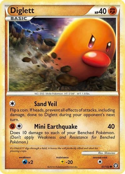 Diglett Triumphant Pokemon card