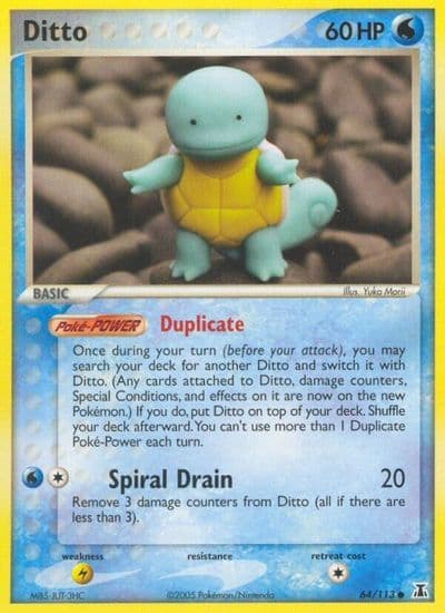 Ditto (Squirtle) Delta Species Pokemon card