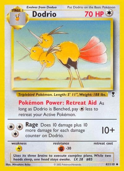 Dodrio Legendary Collection Pokemon card
