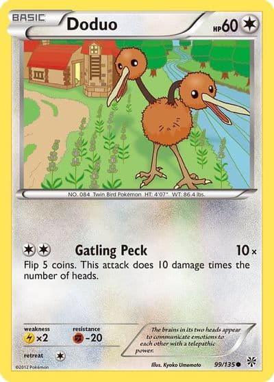 Doduo Plasma Storm Pokemon card