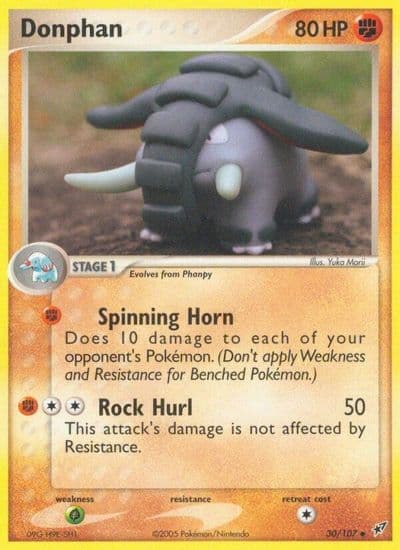 Donphan Deoxys Pokemon card